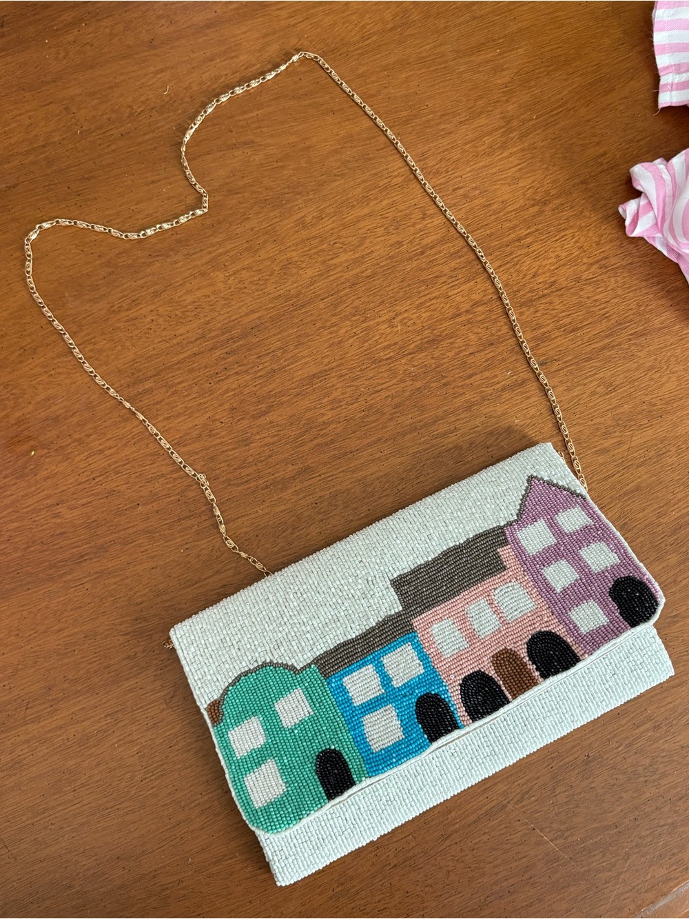 Rainbow row purse